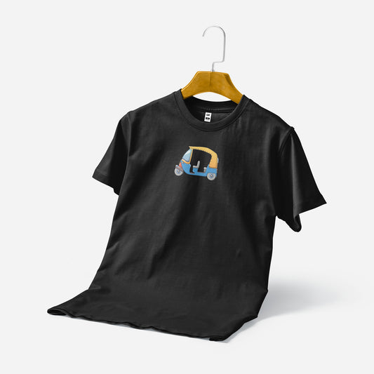 Men's Printed T-Shirt - Vintage Taxi (Black)