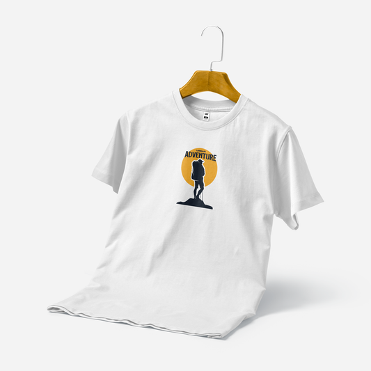 Men's Printed T-Shirt - Urban Adventure (White)